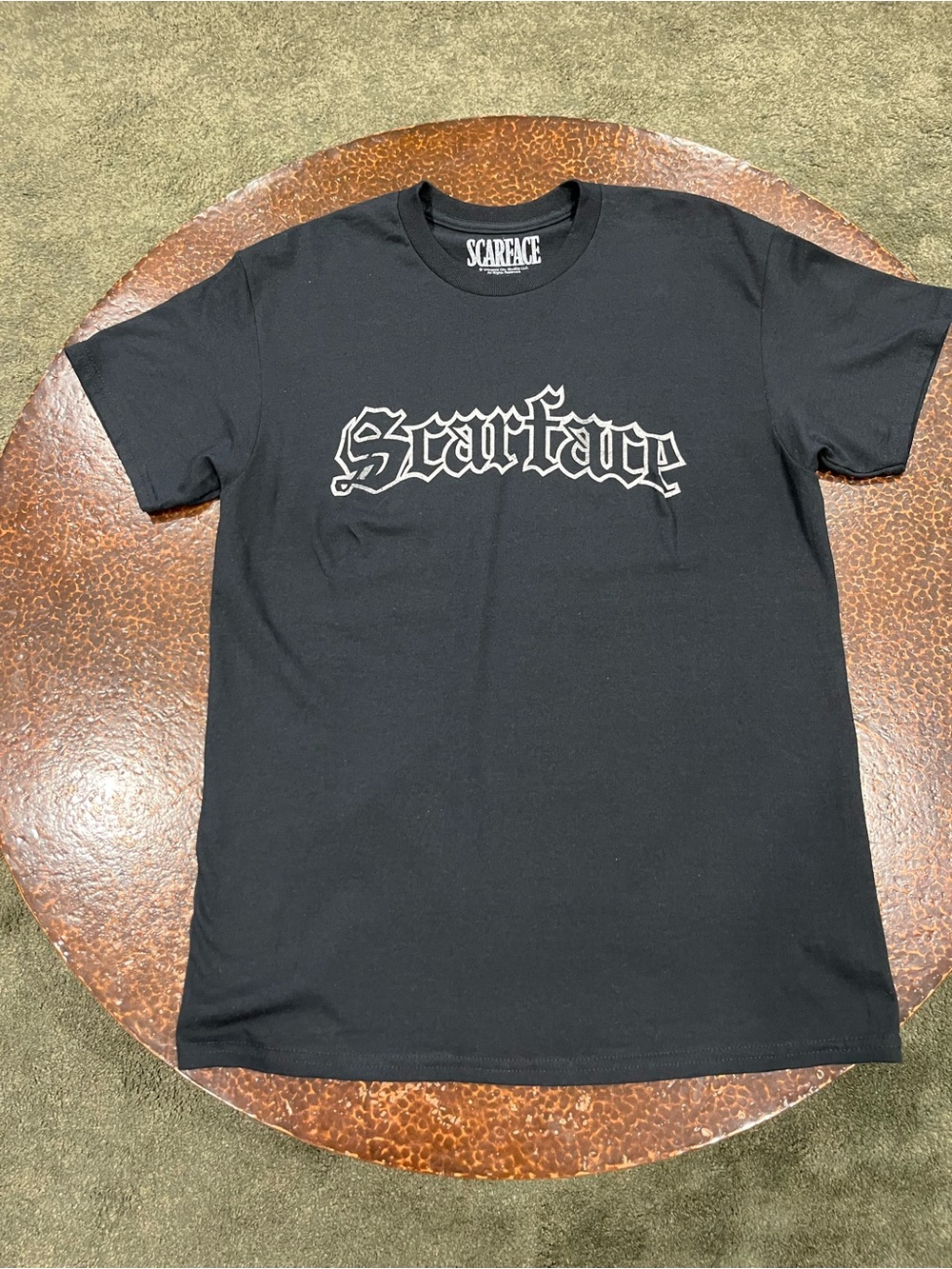 Black “SCARFACE” Logo Graphic Tee - Size Medium